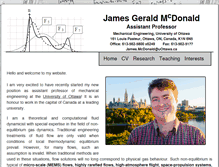 Tablet Screenshot of drjamesmcdonald.ca